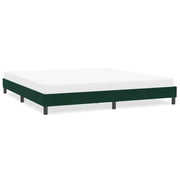 Giroletto senza Materasso Verde Scuro 200x210 cm in Velluto 4101376