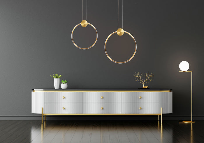 Lampada Da Soffitto Led App1400-cp Old Gold 50cm