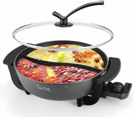 Hotpot elettrico con distributore per una Food Party indimenticabile - 6 Litri