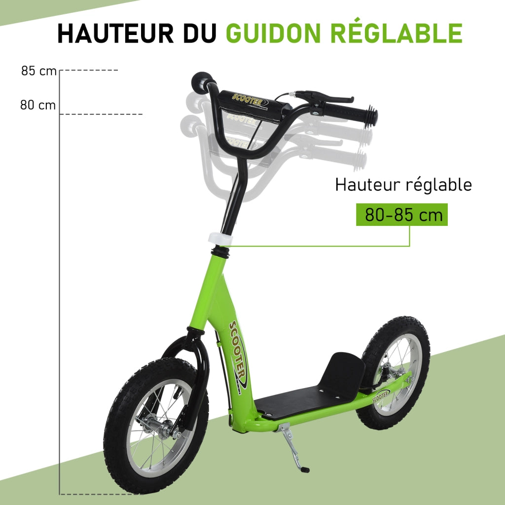 Pattinette per Bambini ¨C zephmum ¨C Verde, Acciaio, Ruote Grandi