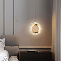 Lampadario A Sospensione In Cristallo G119-1cp Gold