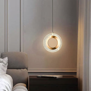 Lampadario A Sospensione In Cristallo G119-1cp Gold