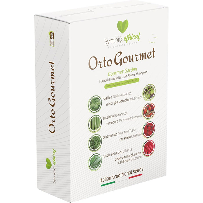Symbieothical Orto Gourmet 12.500 Sementi di ortaggi tradizionali Italiane Non Ibridi e  100g Biostimolante biologico