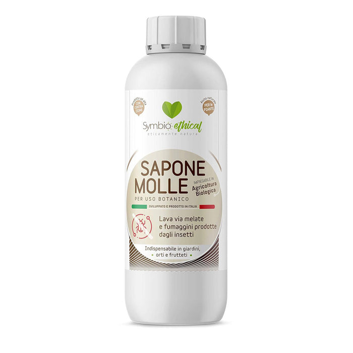 Symbioethical Sapone Molle 500ml Corroborante Agricoltura biologica Lava Melate e Fumaggini
