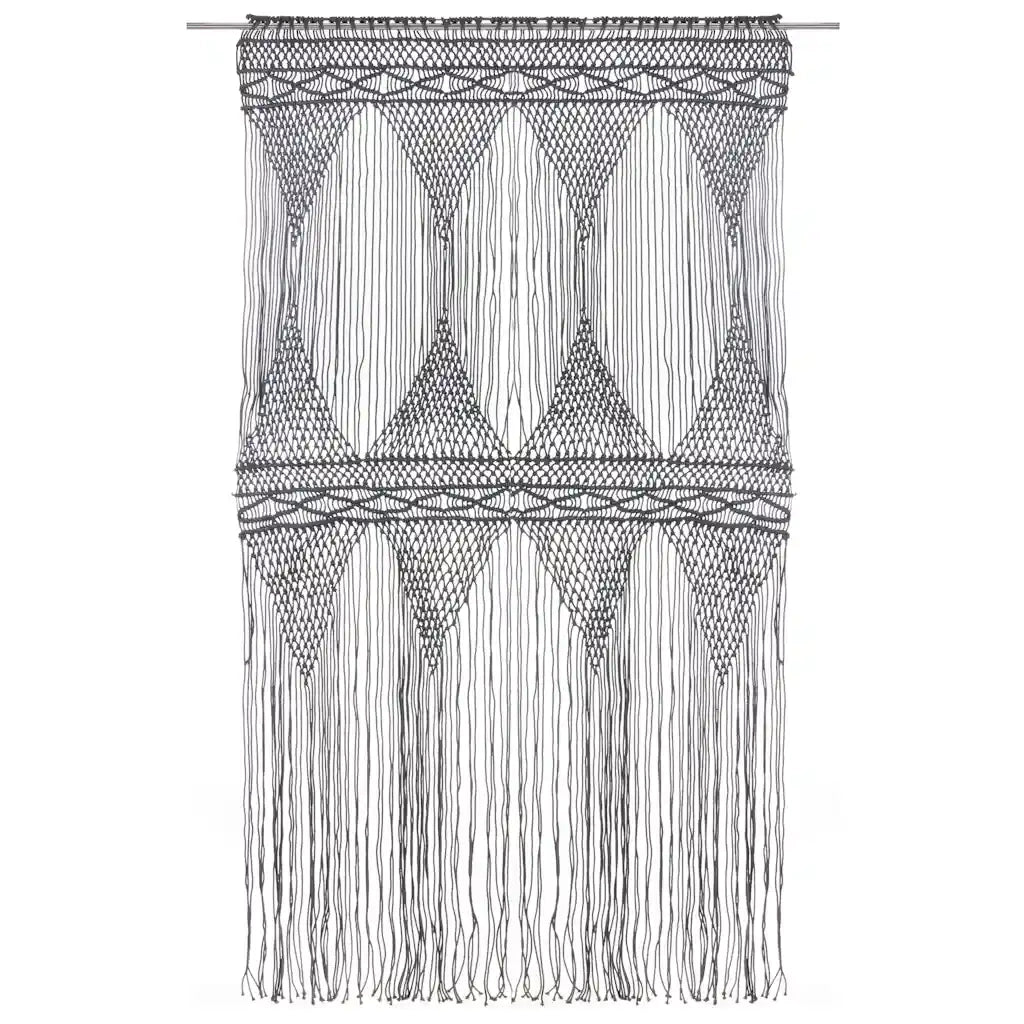 Tenda MacramÃ¨ Antracite 140x240 cm in Cotone  cod mxl 67458