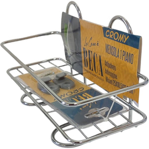 MENSOLA DOCCIA RETTANGOLARE CROMATO 1 RIPIANO