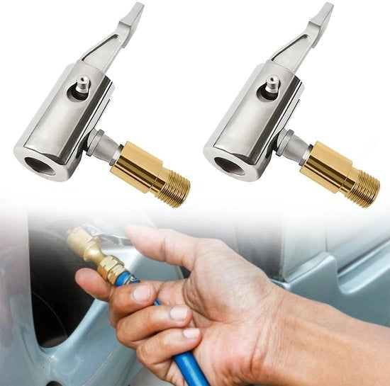 Spinnelli per pneumatici - Inflazione senza fili - Pomp portatile per pneumatici - Formato compatto - Adatto per bicicletta e motocicletta - 2 pezzi