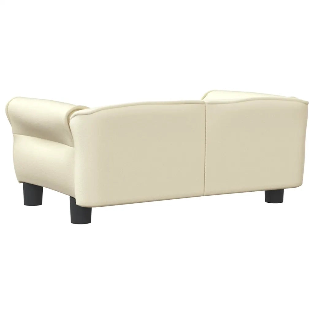 Lettino per Cani Crema 70x45x30 cm in Similpelle 171832