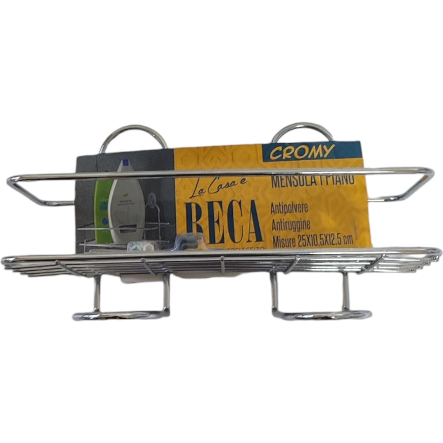 MENSOLA DOCCIA RETTANGOLARE CROMATO 1 RIPIANO