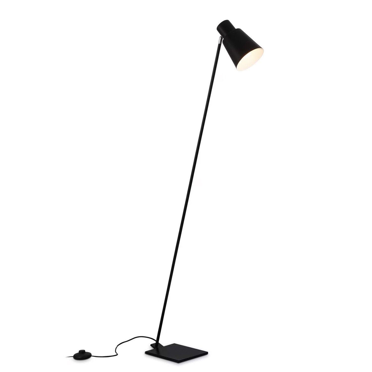 Piantana Moderna Ekko Metallo Nero 1 Luce E27 H150