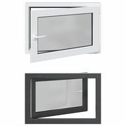 Finestra per Soffitta RISOR 90 x 50 cm PVC e Vetro Antracite CFW9374966