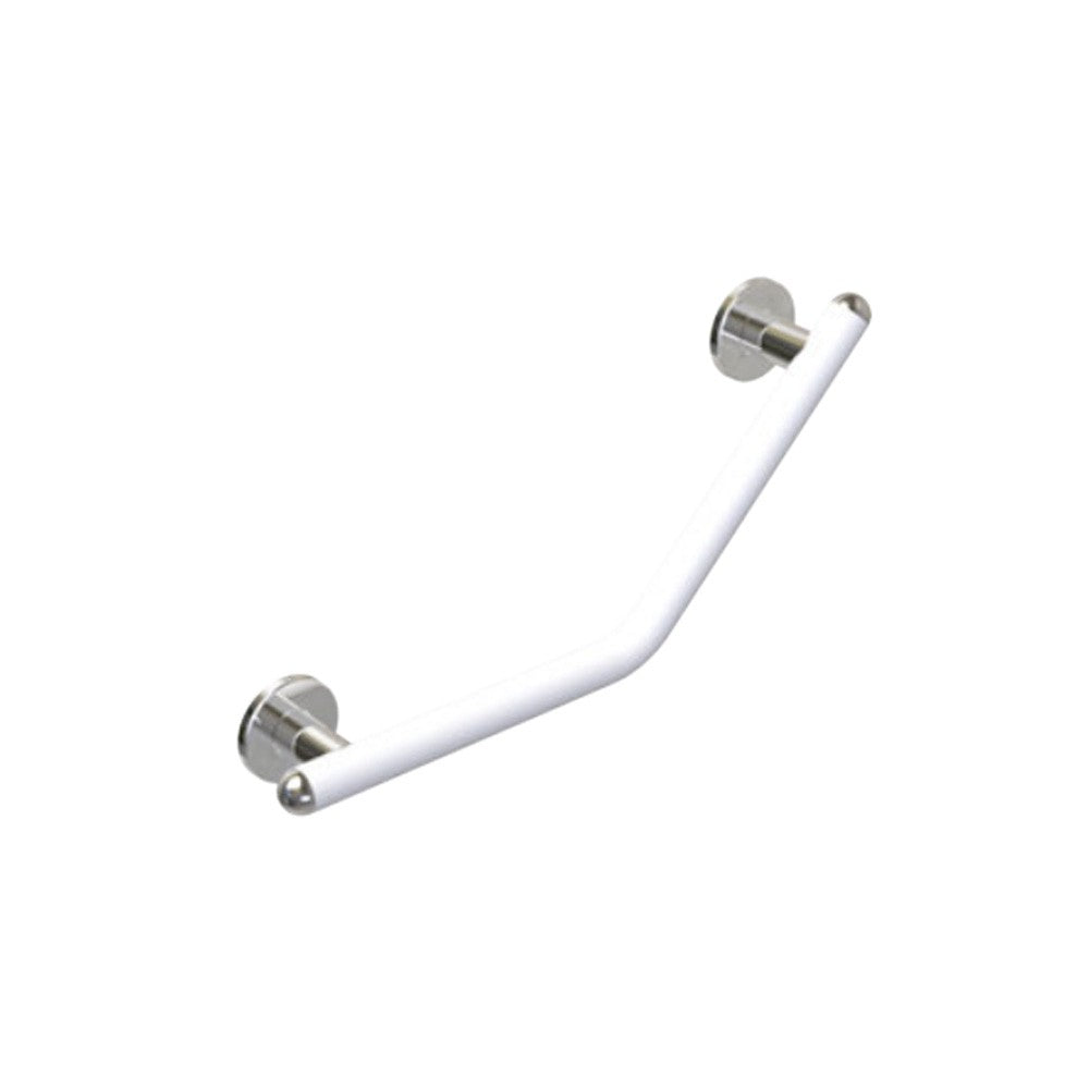 Maniglia sicurezza disabili 45gradi raffaello bianco opaco cromo