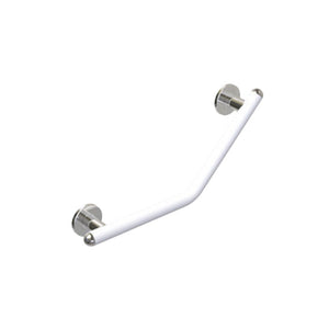 Maniglia sicurezza disabili 45gradi raffaello bianco opaco cromo