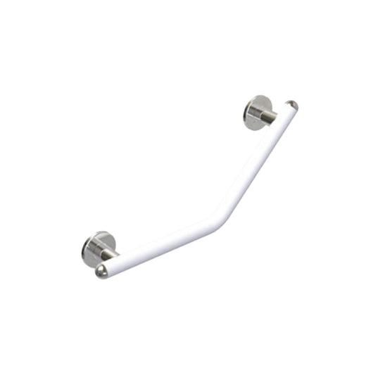 Maniglia sicurezza disabili 45gradi raffaello bianco opaco cromo