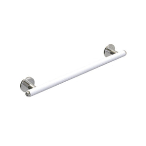Maniglia di sicurezza cm 83 per bagni disabili e anziani raffaello bianco opaco/cromo