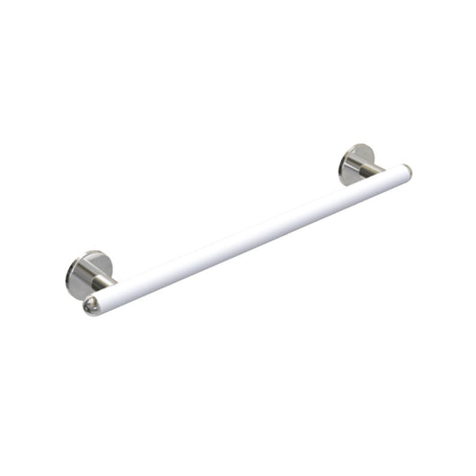 Maniglia di sicurezza cm 83 per bagni disabili e anziani raffaello bianco opaco/cromo