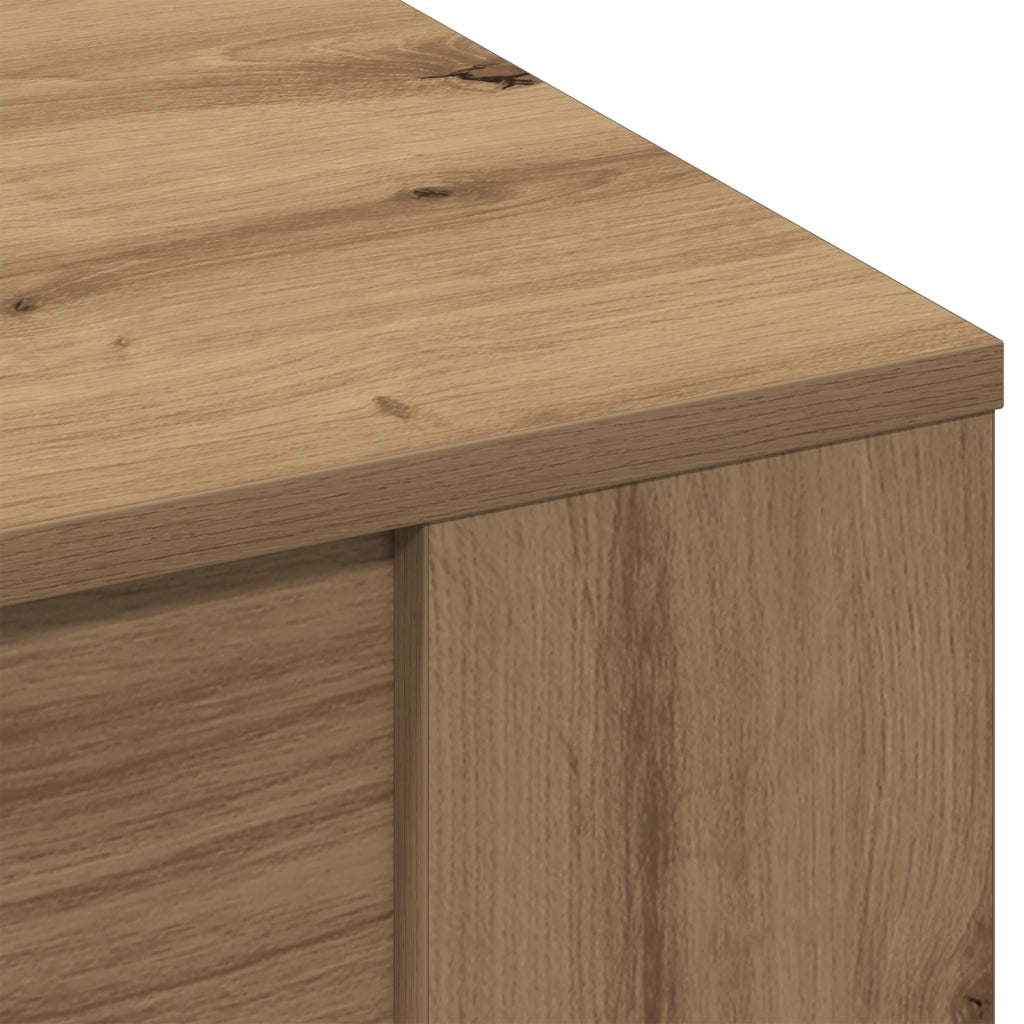 Tavolino da caffÃ¨  in rovere artigianale 102x55x45 cm in legno ingegnerizzato