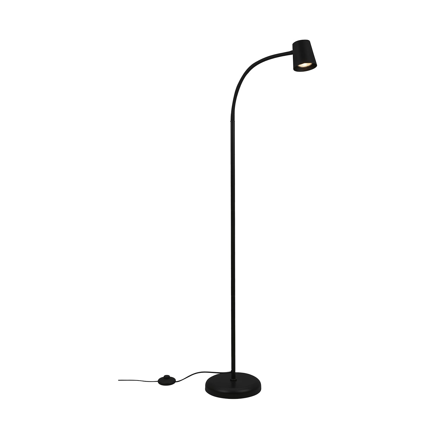 Piantana Contemporanea Skriva Metallo Nero 1 Luce Gu10