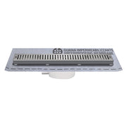 CANALETTA PER DOCCIA CON GRIGLIA cm 55 x 5,2 x 5 + 55 x 4,6 x 3,3  - BricoGo