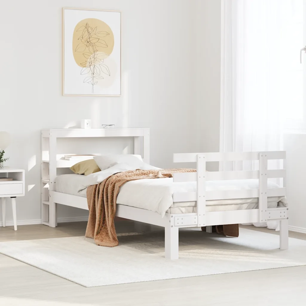 Giroletto con Testiera senza Materasso Bianco 90x200 cm 3306107