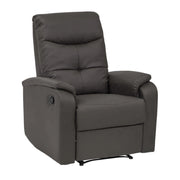 Poltrona Relax 76,5x89/159x100/83,5 h cm in Similpelle Grigio