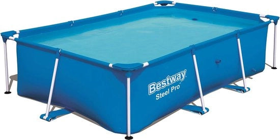 Piscina rettangolare senza pompa - 259 x 170 x 61 cm - blu