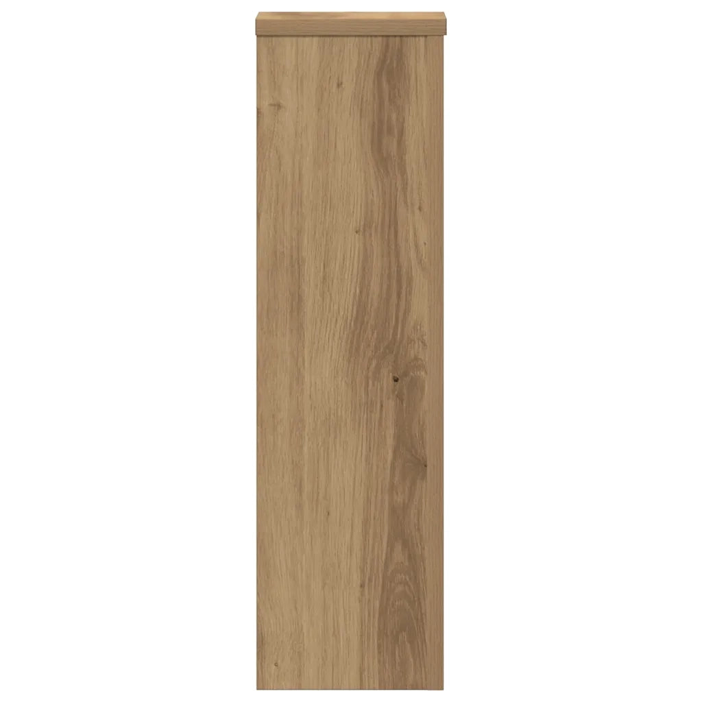 vidaXL Supporti per Piante 2 pz Rovere 17x17x60 cm in Multistrato