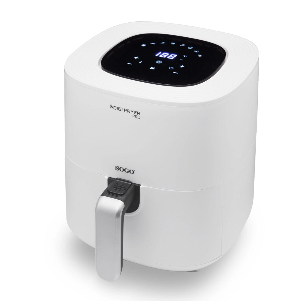 Friggitrice ad aria calda 5,5L senza olio, display LED touch, 8 programmi preimpostati, timer 60min temperatura 80-200°C - SOGO