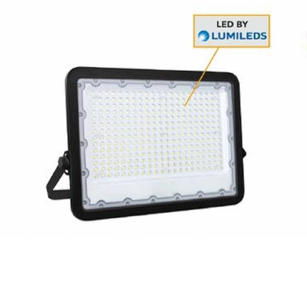 Trade Shop - Faro Led 200 W Ultra Slim Esterno Nero Ip65 Luce Fredda Naturale Calda Fs200w-n -