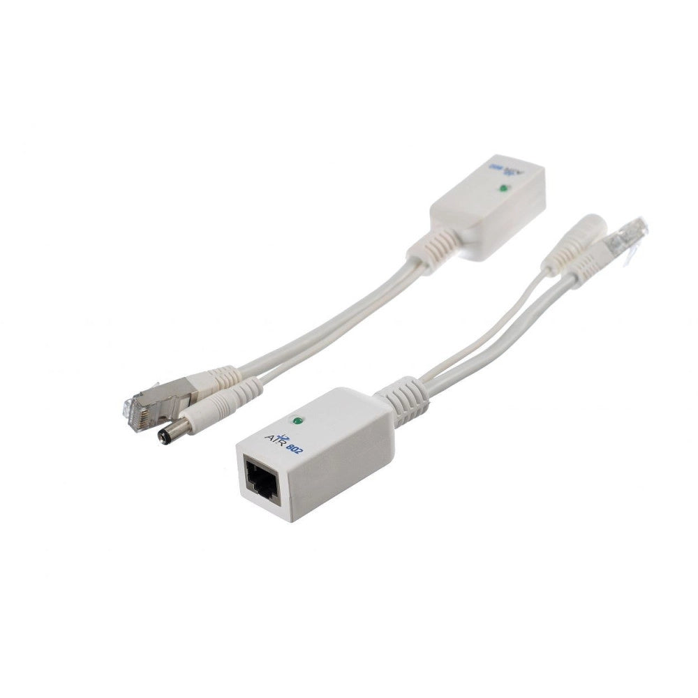 Trade Shop - Power Over Ethernet Adattatore Iniettore Estrattore Passivo Poe Kit Cavo Cat5 -