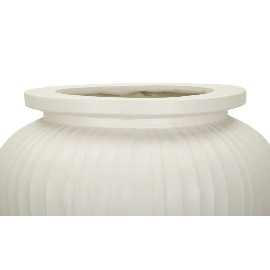 Vaso Decorativo VKH810, Beige, Poliresina, 48x48x38 cm