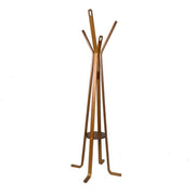 Attaccapanni a stelo legno noce 4 braccia cm 50h180