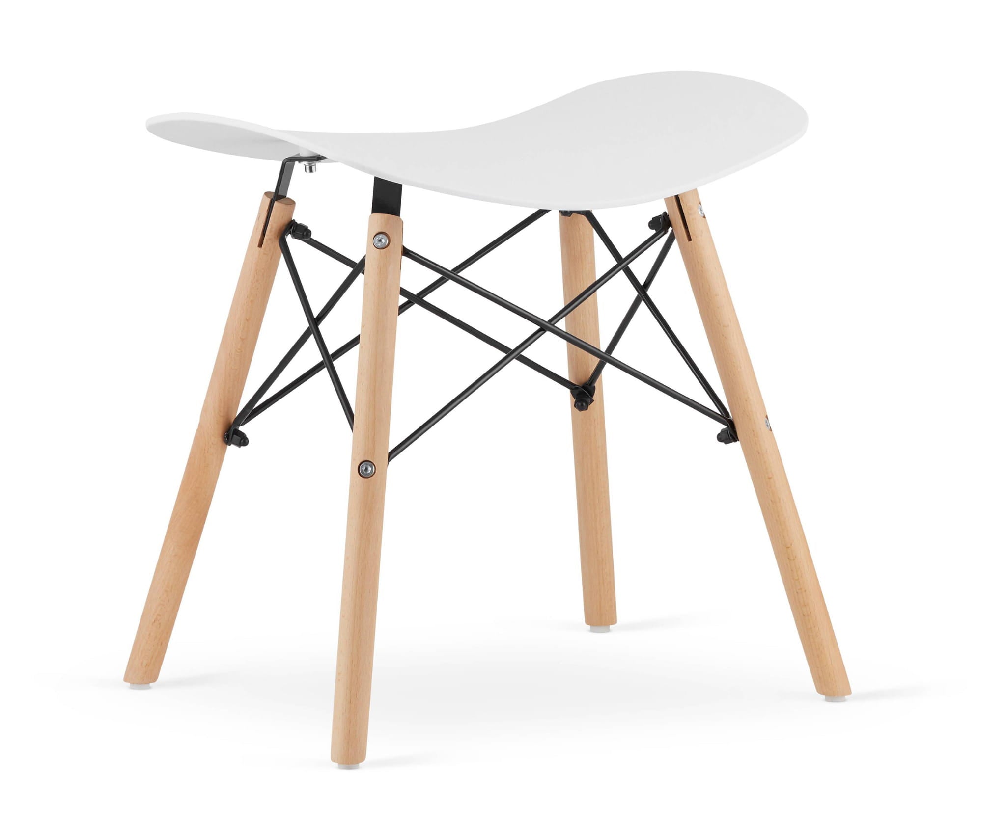 Sgabello Valora CORFU bianco dal design ergonomico per la cucina