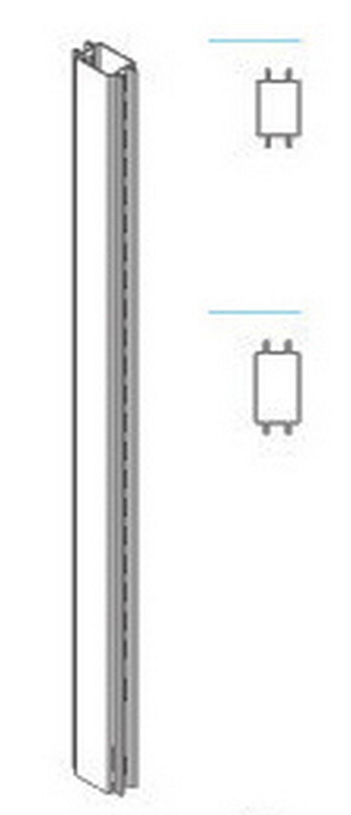 zaf piantana bifacciale x gondola cm.7,2x140h cod:ferx.14783