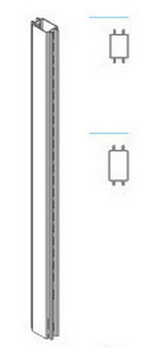 zaf piantana bifacciale x gondola cm.7,2x140h cod:ferx.14783