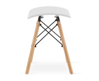 Sgabello Valora CORFU bianco dal design ergonomico per la cucina