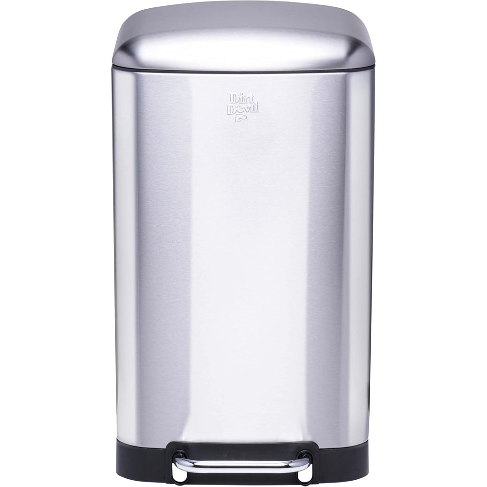 Dirt Devil Pattumiera a Pedale 30 Litri con Chiusura Ammortizzata Acciaio Inox