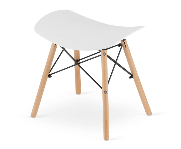 Sgabello Valora CORFU bianco dal design ergonomico per la cucina