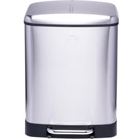 Dirt Devil Pattumiera Doppia 2x12 l Acciaio Inossidabile Antiodore 37x34.4x50cm