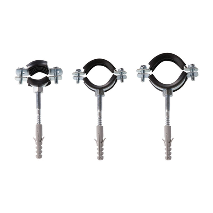 Collari isofonici pesanti in acciaio zincato con dado saldato