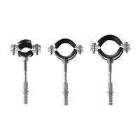 Collari isofonici pesanti in acciaio zincato con dado saldato