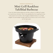 Griglia da barbecue portatile mini - Tavola grill - Adatto per campeggio/pic-nic - Facile da montare - Ecologico
