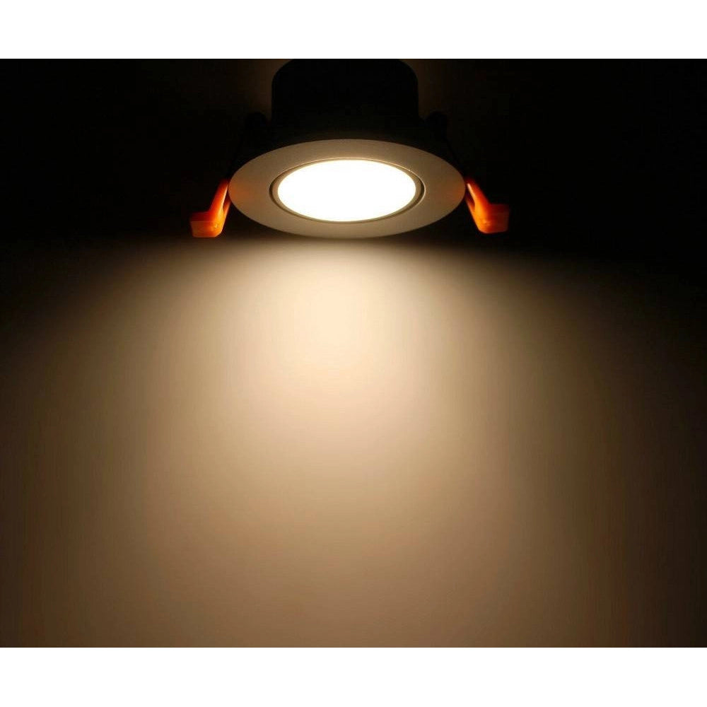 Trade Shop - Portafaretto Foro Profondo Incasso Per Faretto Bianco Illuminazione Soffitto P22 -