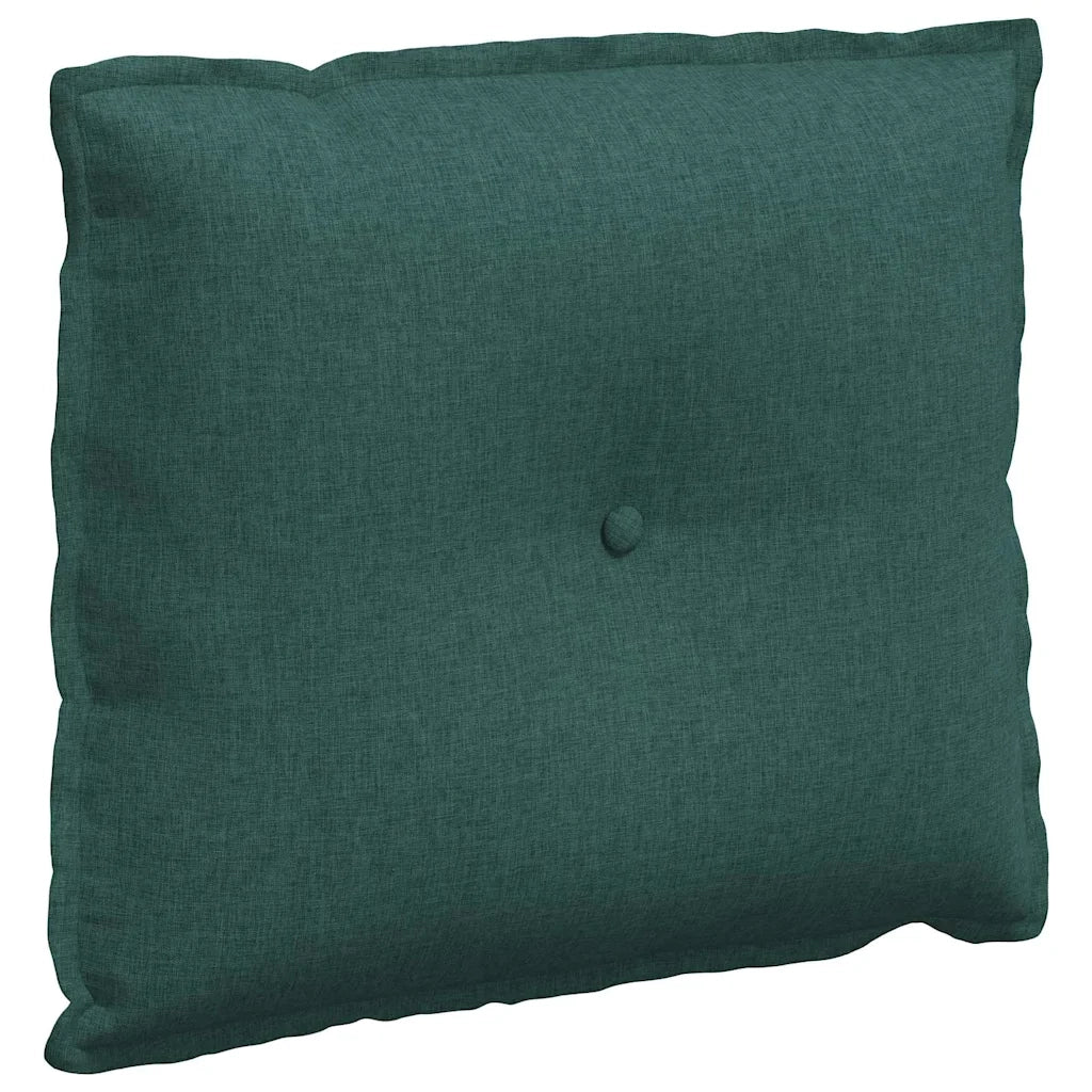 Cuscino per Schiena Verde Scuro 60 x 19 x 50 cm Tessuto