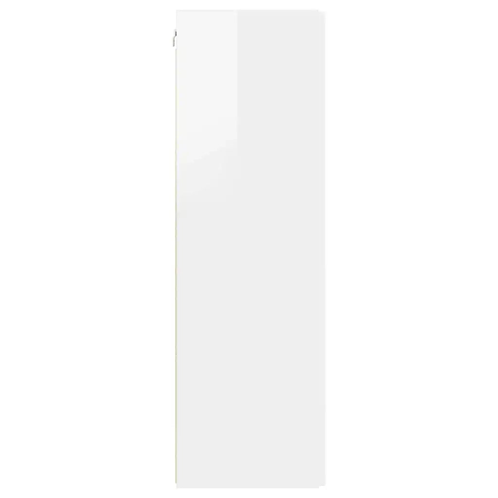 Mobile TV da parete-Mobile TV a Muro-Credenza TV Bianco Lucido 30 x 31 x 100 cm