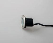 FARO A INCASSO CALPESTABILE LED WALK ACCIAIO TONDO 3W 345LM 3000K IP67 7X6,6CM