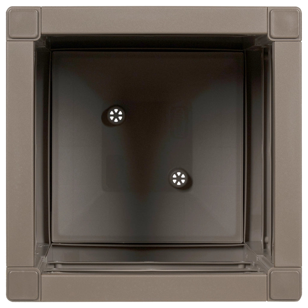 Fioriera da Giardino  Marrone Chiaro 36x36x35 cm in PP