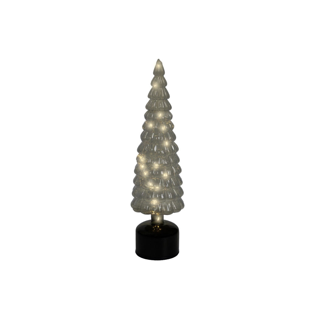 Albero Verde Rotante c/LED d11x39cm