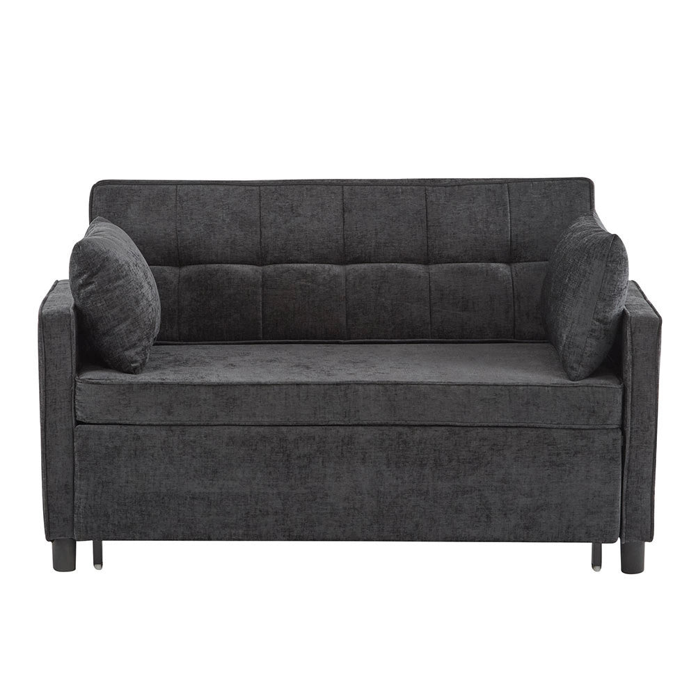 Divano letto due posti - Xylo - tessuto chenille, schiuma alta densit脿
