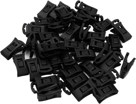 Set di 40 clip per calze per lavatrice e asciugatrice - Clip per calze per cassetto - Nessuna piegatura necessaria - Nero